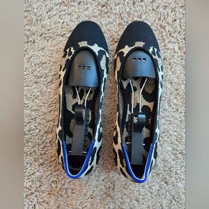 Rothys leopard square flats